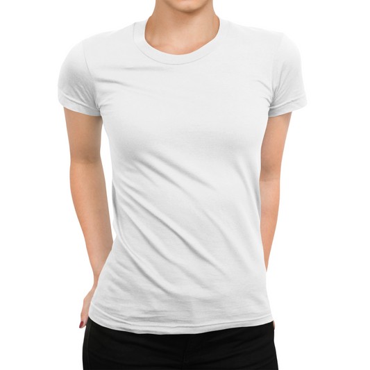 Babylook Algodão Premium feminina branca, SUUS Atelier