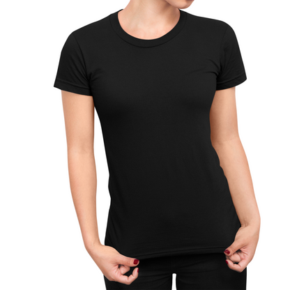 Babylook Algodão Premium feminina preta, SUUS Atelier