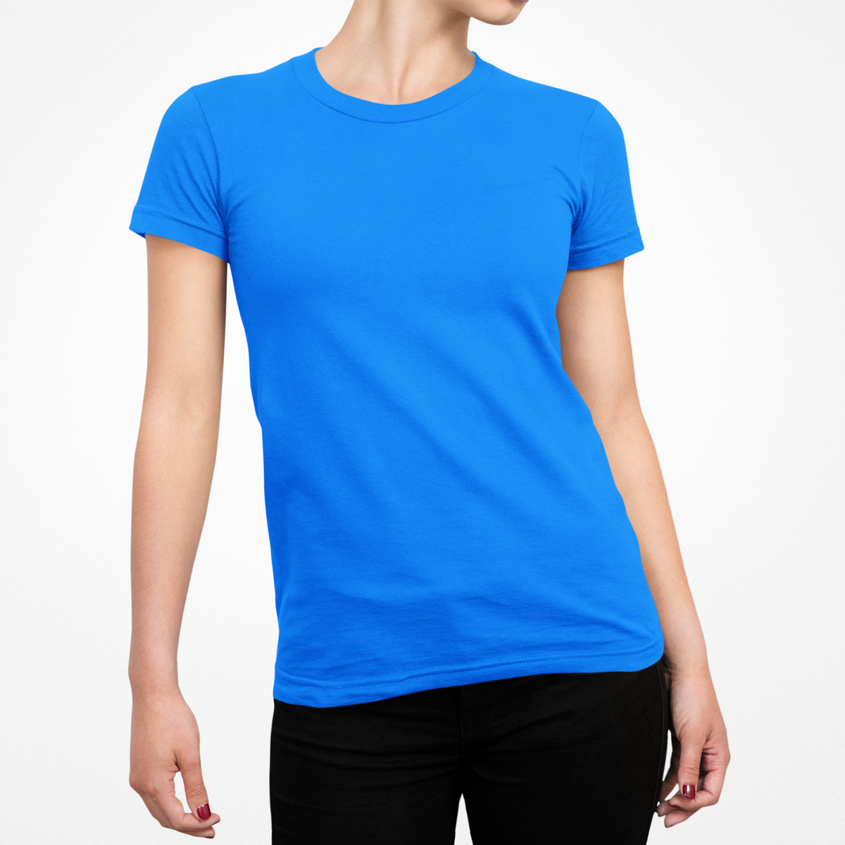Babylook Malha Fria PV feminina azul, SUUS Atelier