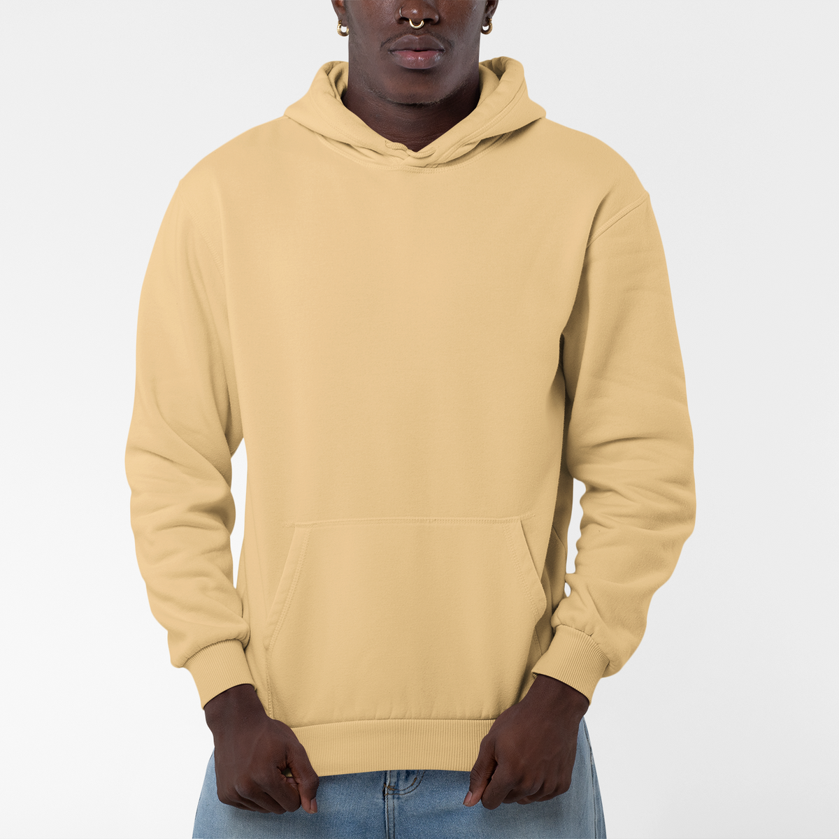 Moletom Canguru Com Capuz amarelo claro, unissex, SUUS Atelier