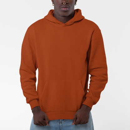 Moletom Canguru Com Capuz cor ferrugem, unissex, SUUS Atelier