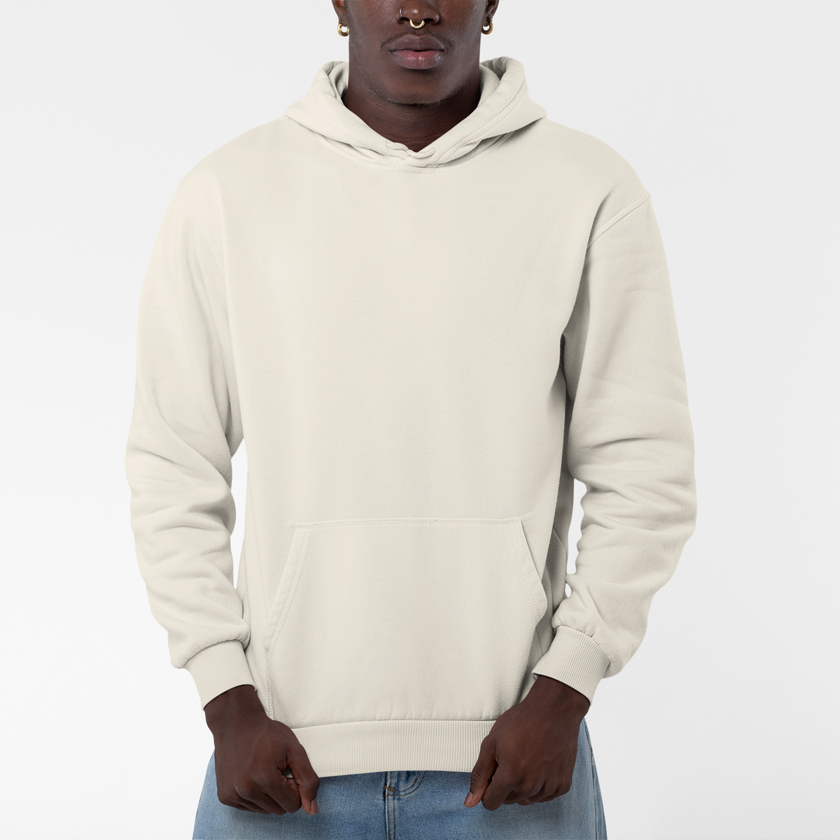 Moletom Canguru Com Capuz off white, unissex, SUUS Atelier