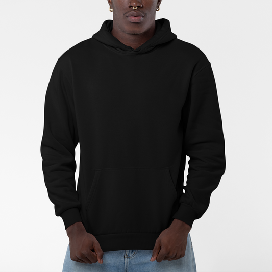 Moletom Canguru Com Capuz preto, unissex, SUUS Atelier
